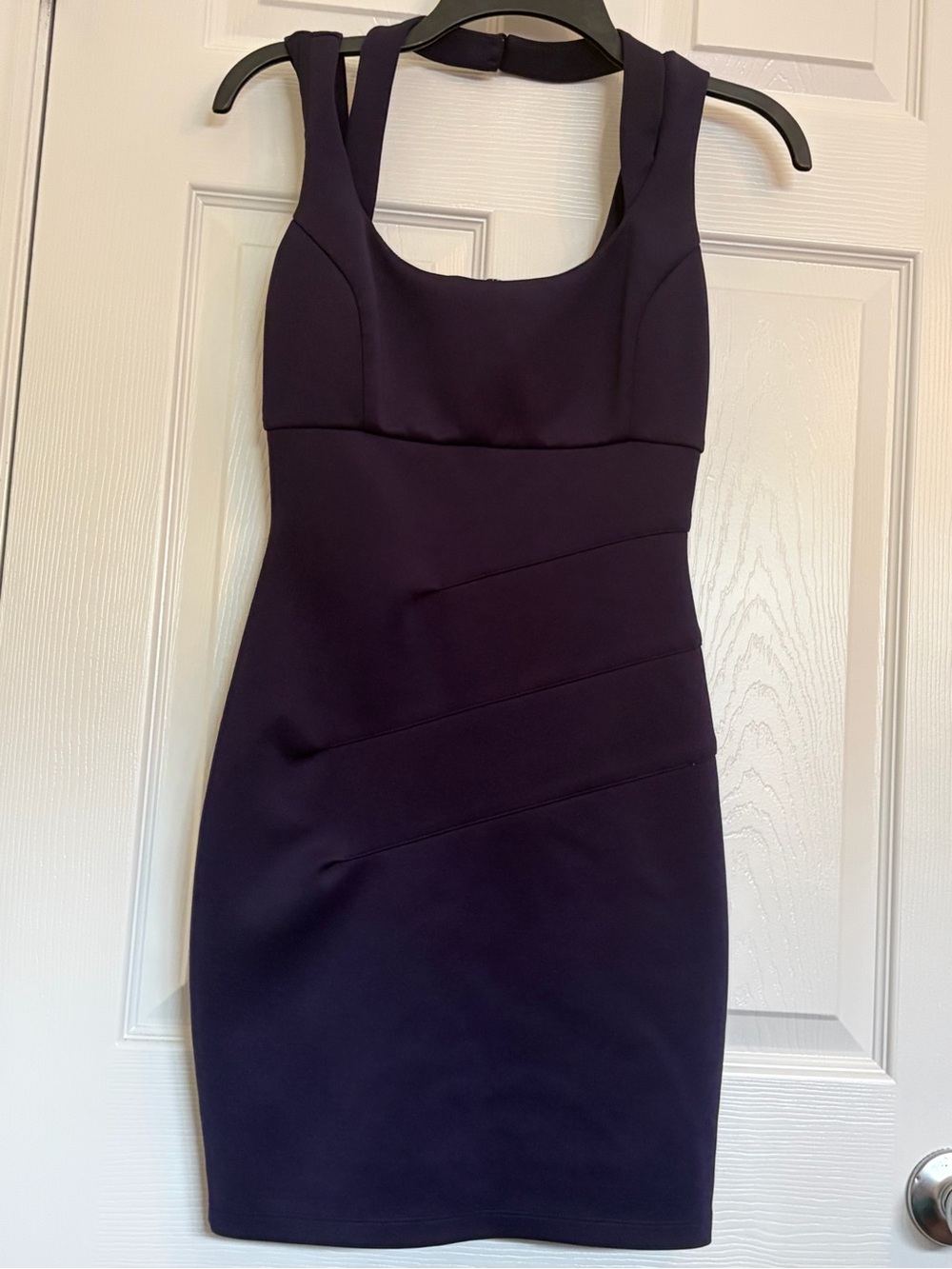 Guess Sleeveless Mini Dress in Deep Purple